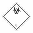 Знак перевозки опасных грузов «Класс 6.2. Инфекционные вещества» (металл, 300х300 мм)